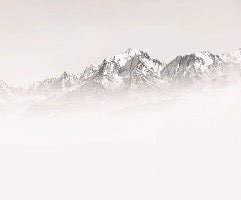 Papier peint matin brumeux Mont Blanc, XXL, tendance
