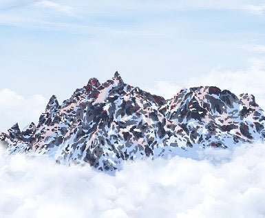 Carta da parati Mont Blanc toile des Cimes