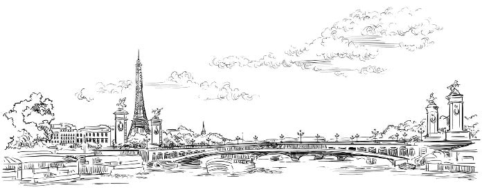 Carta da parati Pont Alexandre Paris