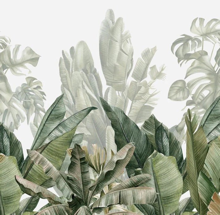 Carta da parati panoramica verde banana