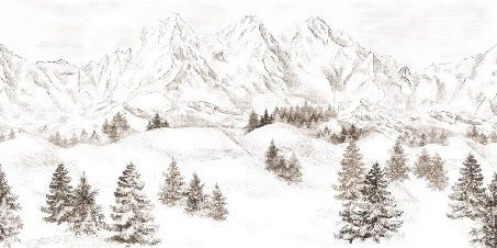 Papier peint montagne massif des Alpes, XXL, tendance