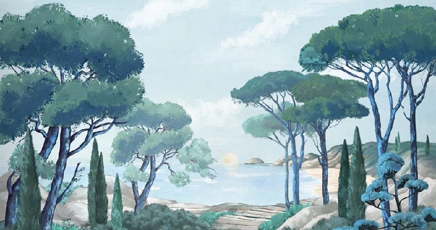 Papier peint balade dans les calanques, XXL, tendance