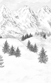 Sfondo della montagna di Chamonix - Muralconcept