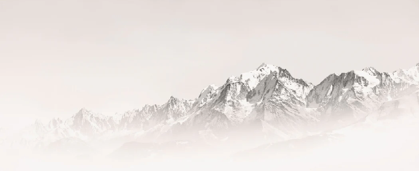 Papier peint matin brumeux Mont Blanc, XXL, tendance