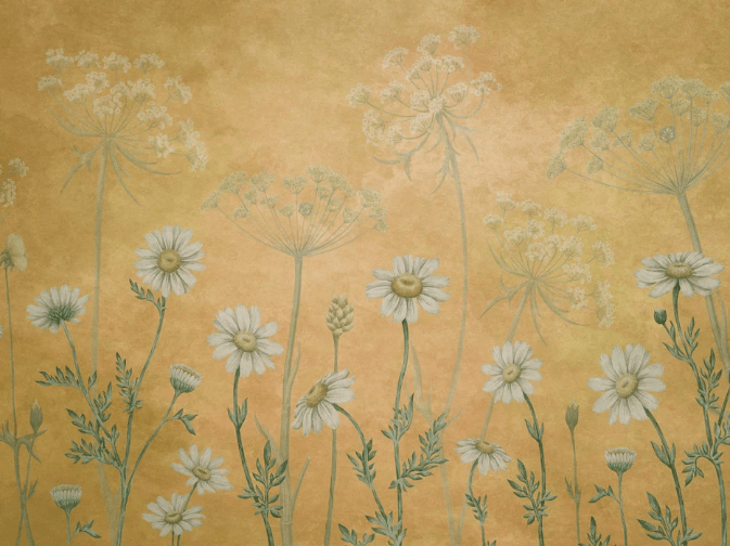 Papier peint champs de marguerites - Muralconcept