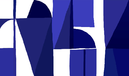 Carta da parati stile Memphis blu