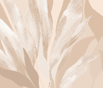 Carta da parati in tessuto floreale beige