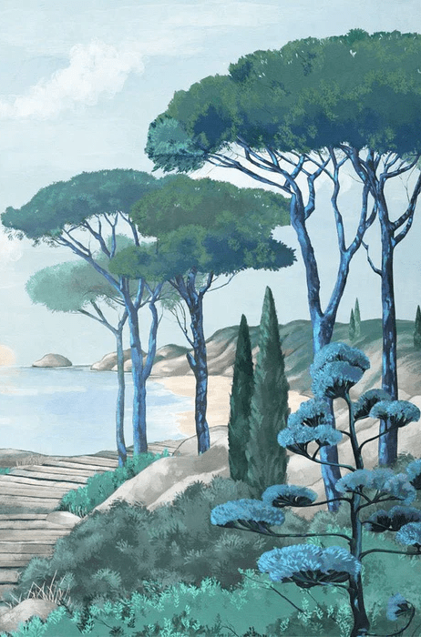 Papier peint balade dans les calanques, XXL, tendance