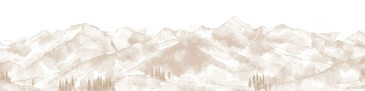 Papier peint panoramique Aravis sépia, XXL, tendance