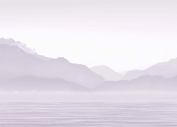 Papier peint Annecy et son lac paisible violet - Muralconcept