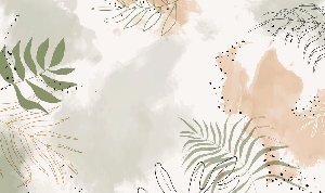 Papier peint panoramique aquarelle végétale, XXL, tendance