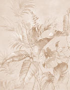 Papier peint élégante jungle poudrée