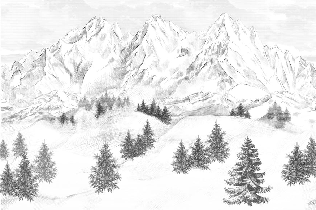 Papier peint montagne sommets de Chamonix