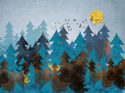 Carta da parati "Foresta astratta" - Muralconcept