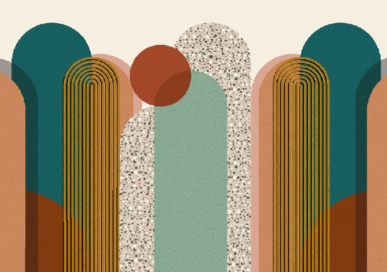 Papier peint Art pop déco graphique tendance - Muralconcept