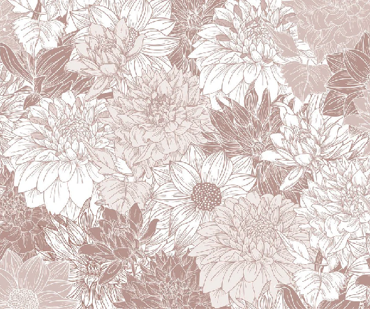 Papier peint fleur Dahlia - Muralconcept