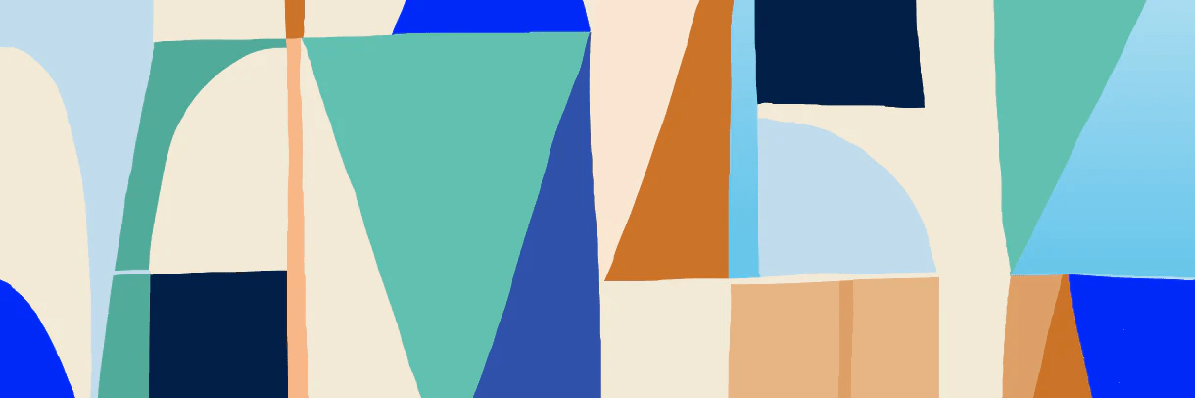 Papier peint abstrait géométrique tendance - Muralconcept