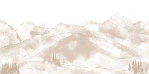Papier peint panoramique Aravis sépia - Muralconcept
