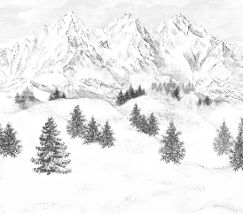 Papier peint montagne sommets de Chamonix