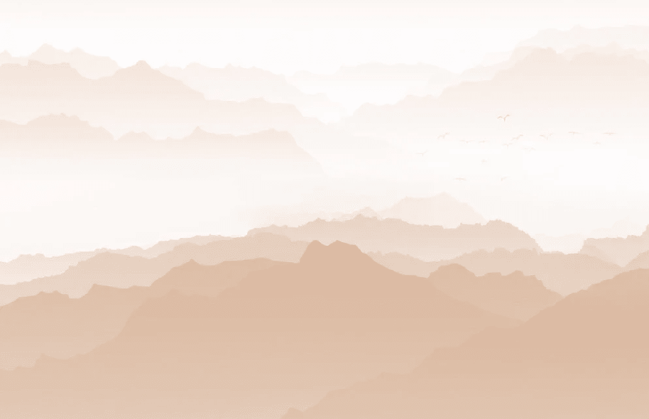 Papier peint montagne velours beige - Muralconcept