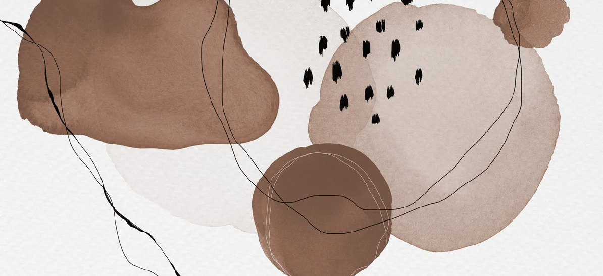 Carta da parati moderna acquerello marrone