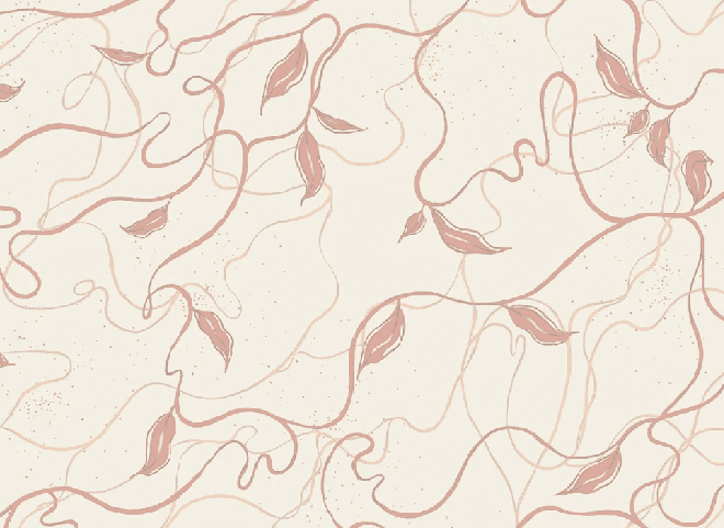 Papier peint végétal -  Lignes jasmin - Muralconcept