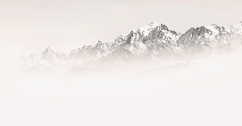 Papier peint matin brumeux Mont Blanc, XXL, tendance