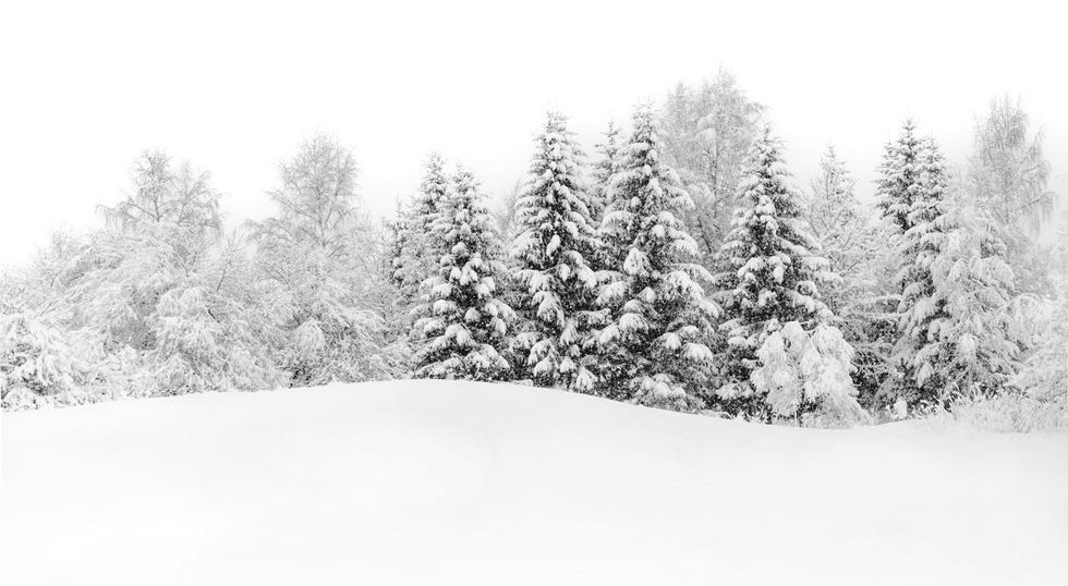 Papier peint panoramique évasion hivernale - Muralconcept