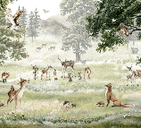 Papier peint enfant animaux et compagnie