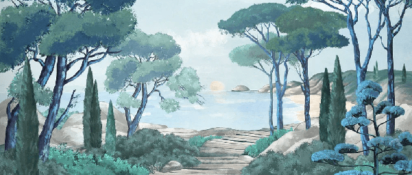 Carta da parati passeggiata nei torrenti