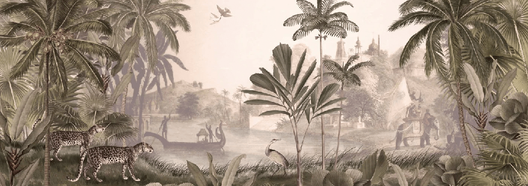 Carta da parati Jungle Haven Leopard