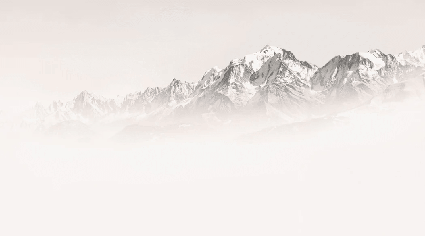 Papier peint matin brumeux Mont Blanc - Muralconcept