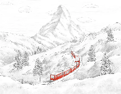 Papier peint panoramique Mont Cervin - Muralconcept