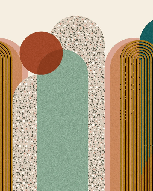 Carta da parati Art pop decorativa grafica di tendenza