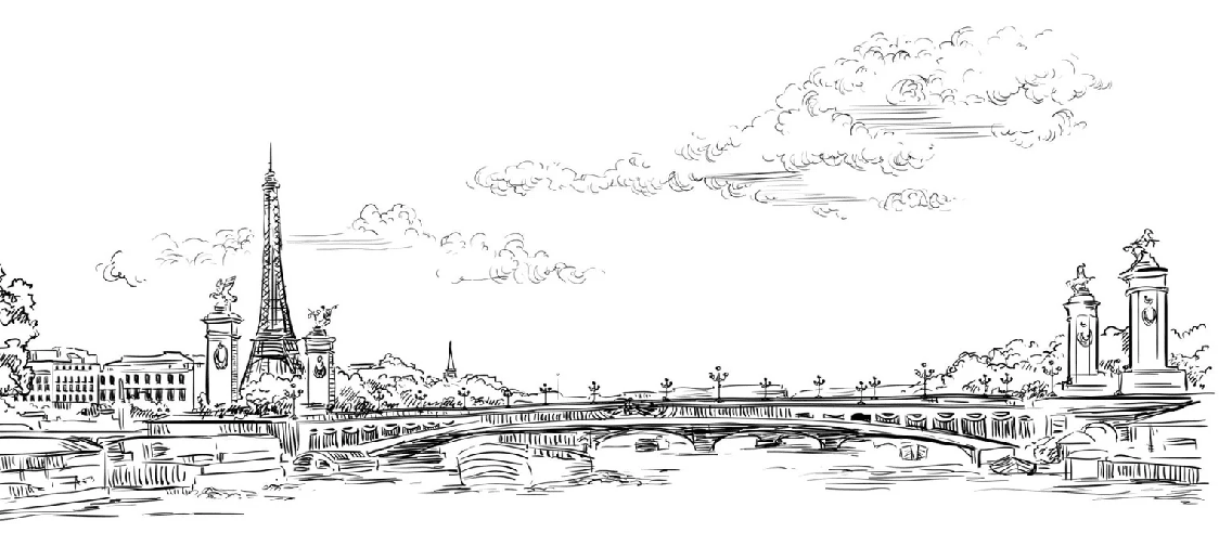 Papier peint pont Alexandre Paris - Muralconcept