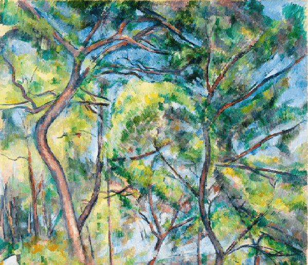 Carta da parati della pineta - Paul Cézanne