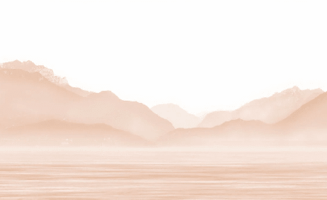 Papier peint Annecy et son lac paisible terracotta - Muralconcept