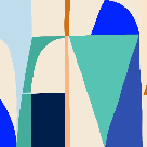 Papier peint Memphis style vibrant - Muralconcept