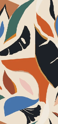Papier peint contemporain végétal