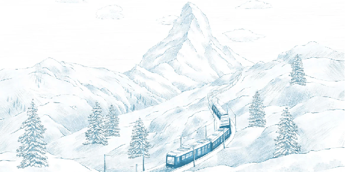 Papier peint panoramique Mont Cervin bleu, XXL, tendance