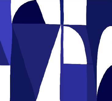 Papier peint Memphis style bleu, XXL, tendance