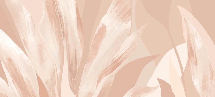 Papier peint étoffe florale nude
