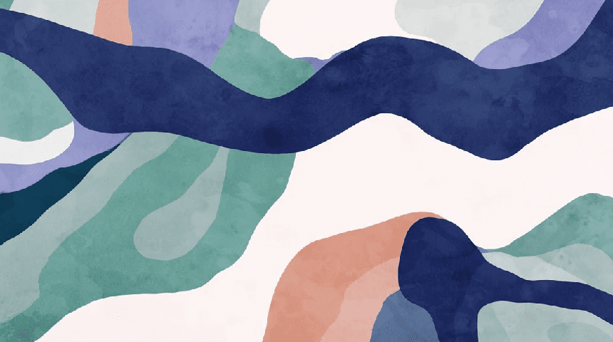 Papier peint abstrait ondulation - Muralconcept