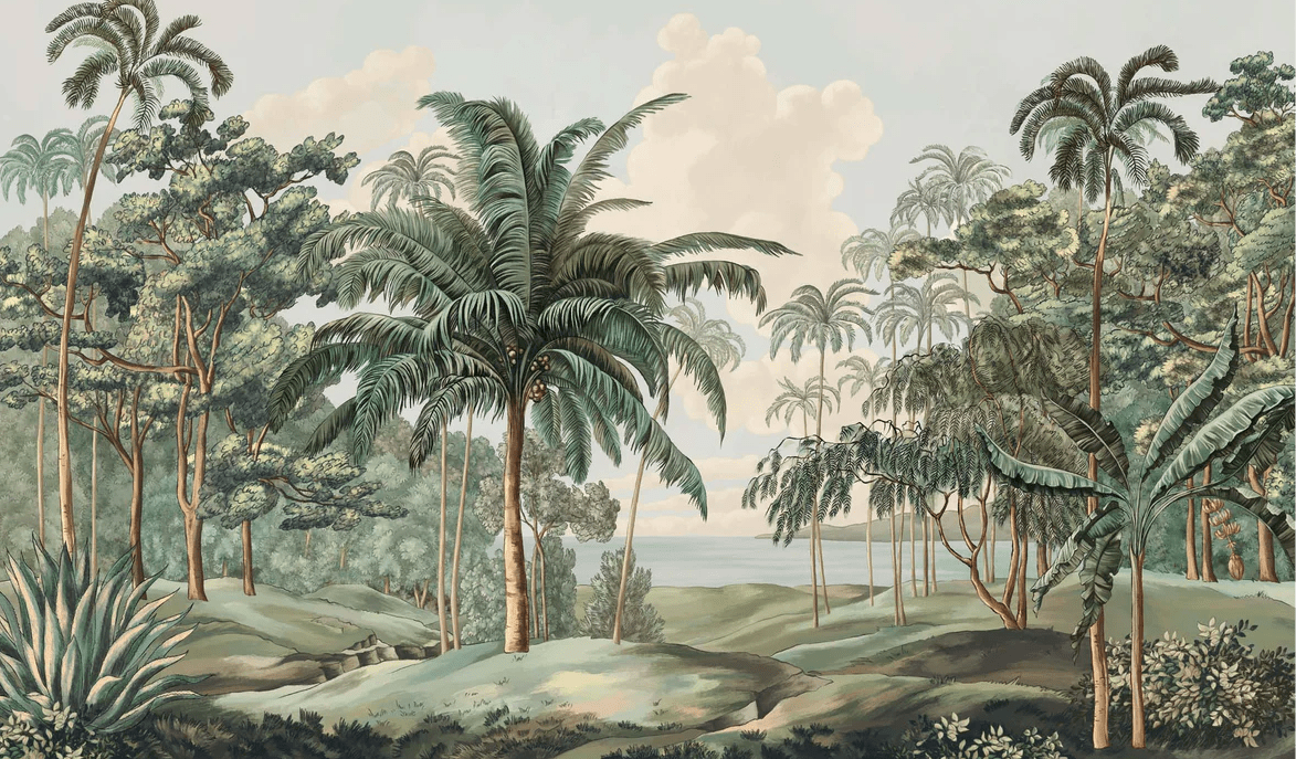 Papier peint paysage Célèbes - Muralconcept