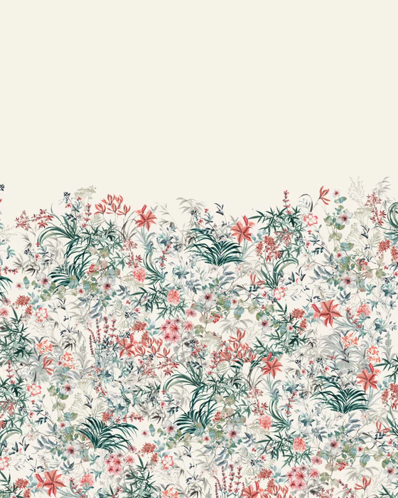 Papier peint floral - Les jardins de Léontine