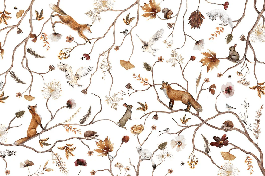 Papier peint enfant forêt aventure, XXL, tendance