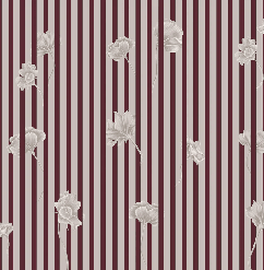 Papier peint rayure floral - Muralconcept