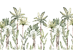 Papier peint tropical aquarelle - Muralconcept
