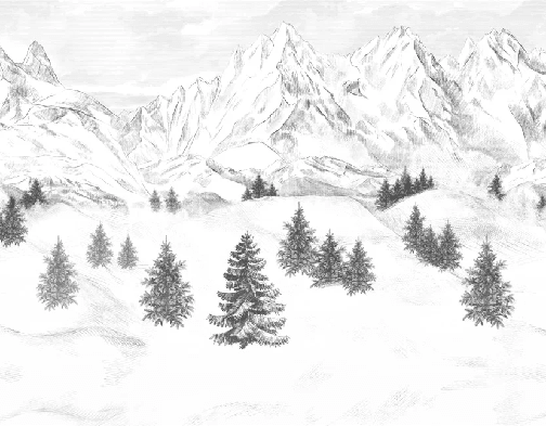 Papier peint Aiguilles d'Arves - Muralconcept