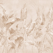 Papier peint élégante jungle poudrée
